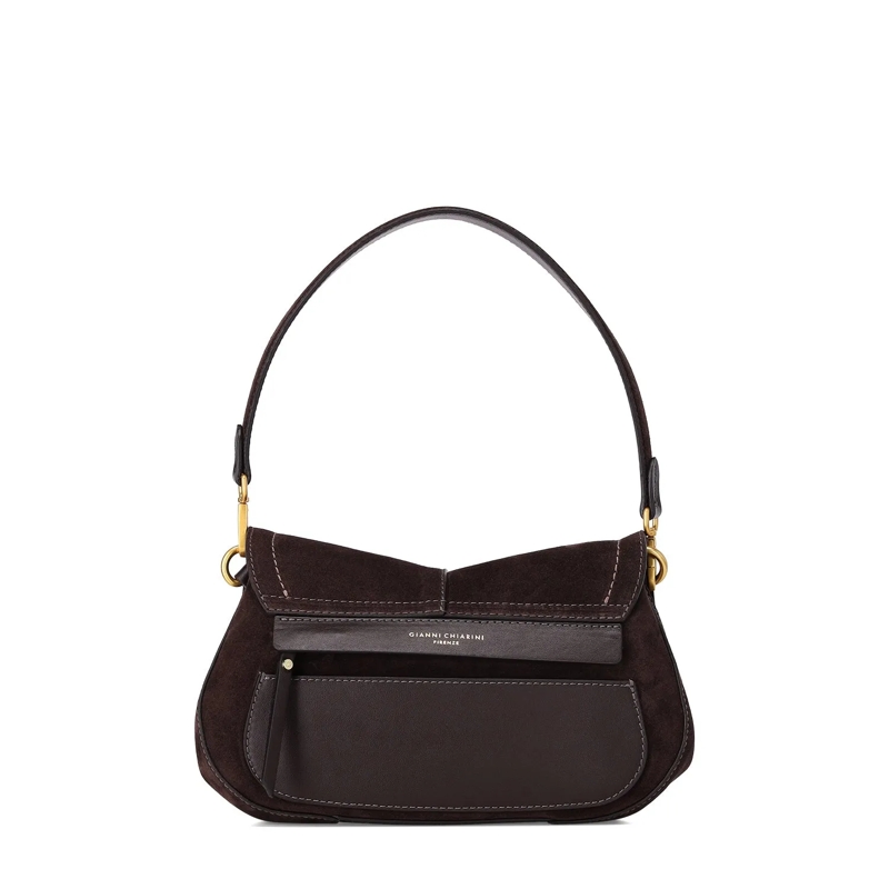 Gianni Chiarini Sac à bandoulière Tasche Helena aus Veloursleder braun(Image 2)