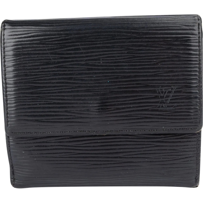 Louis Vuitton Geldbörse Louis Vuitton Noir Epi Leather Elise Wallet schwarz