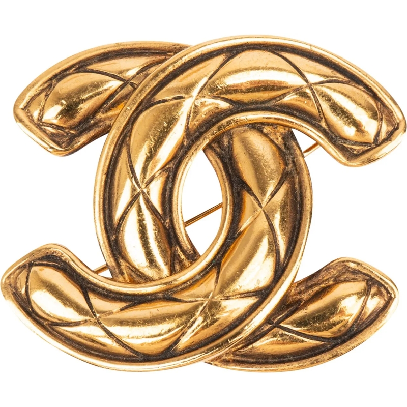 Chanel  Chanel Golden Matelasse CC Brooch mehrfarbig