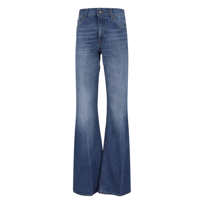 Haikure Jeans High-Waisted Flared Jeans With Retro-Inspired Desi Blue