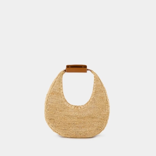 Staud Sac à bandoulière Moon Shoulder Bag - Raphia - Neutral Neutrals (Image 3)