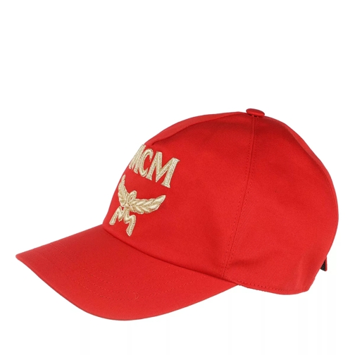 MCM Logo Cap Red Baseball Cap