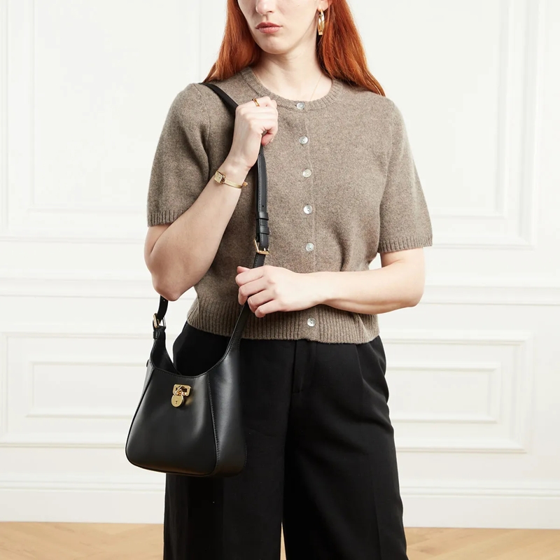 Lauren Ralph Lauren Schultertasche Tanner Sm Sh-Shoulder Bag-Small Black(Image 3)