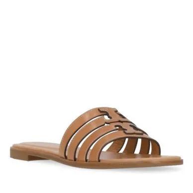 Tory Burch Sandalen & Sandaletten - Ines Cage Slide Slippers - Gr. 36,5 (EU) - in Braun - für Damen