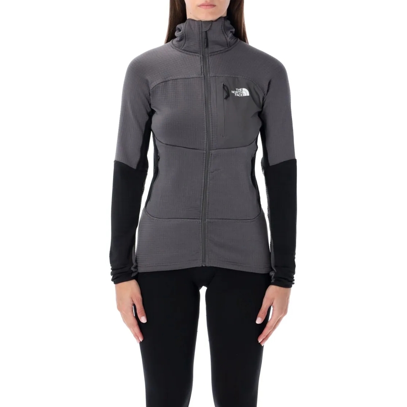 The North Face  Stormgap Grey Polartec Hooded Jacket Grey