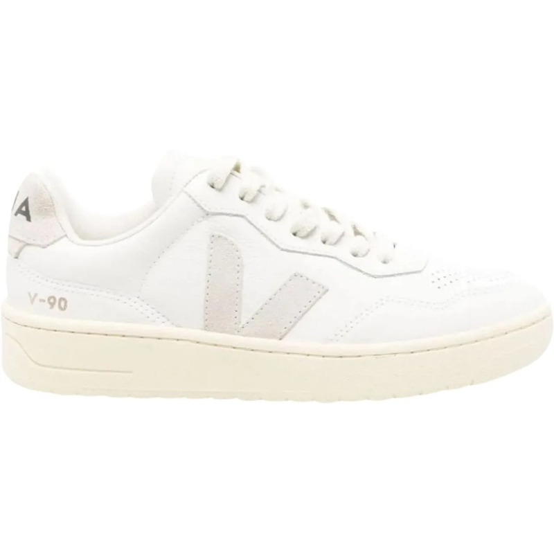 Veja Low-Top-Sneaker V-90 Minimalist White Sneakers White