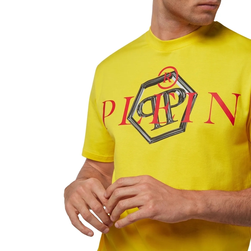 Philipp Plein T-Shirt T-Shirt gelb