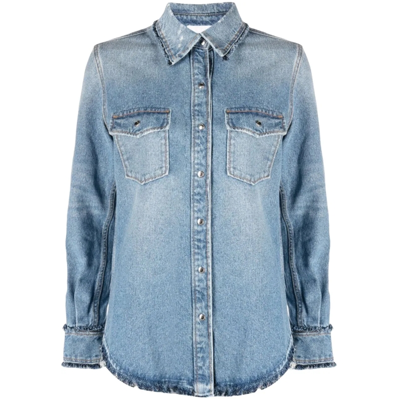 Chloé Bluse Shirts Clear Blue blau