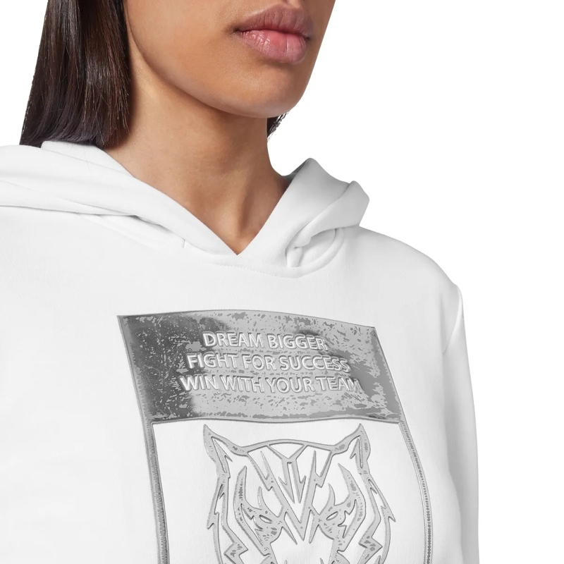 Plein Sport Top Hoodie Tiger weiss(Image 5)