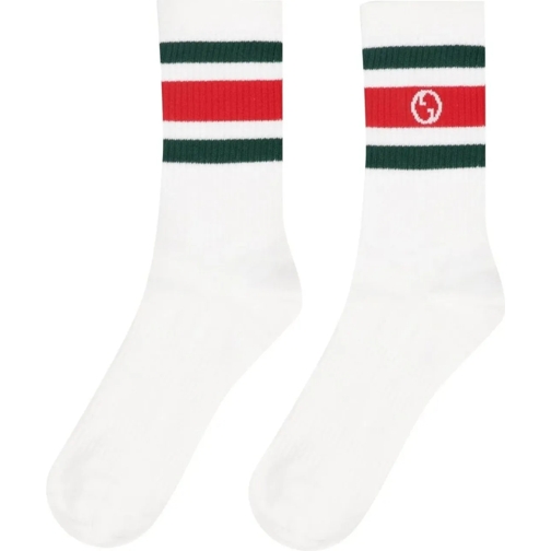 Gucci  Round Interlocking G Logo Socks weiß