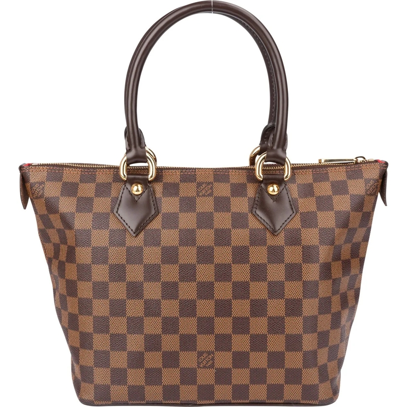 Louis Vuitton Schultertasche Louis Vuitton Damier Azur Monogram Saleya PM Handb braun