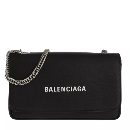 Balenciaga Everyday Chain Wallet Black Portemonnee Aan Een Ketting