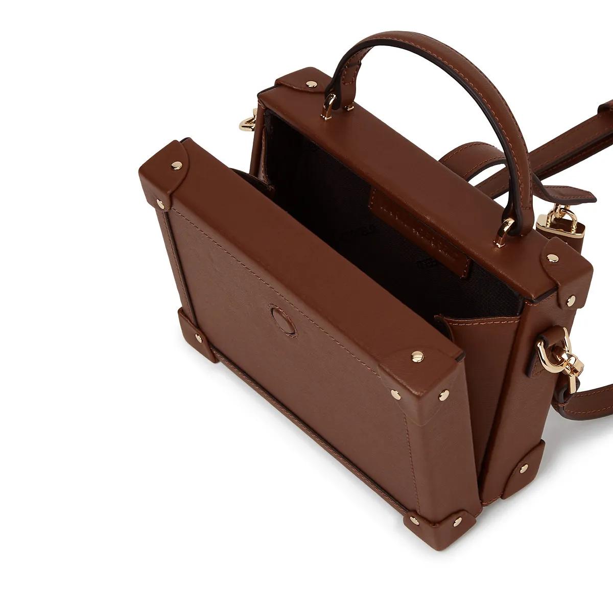 Thumbnail - Karl Lagerfeld Crossbody Bags - K/Autograph Trunk Bag mit Vorhängeschloss - Gr. unisize - in Braun - für Damen