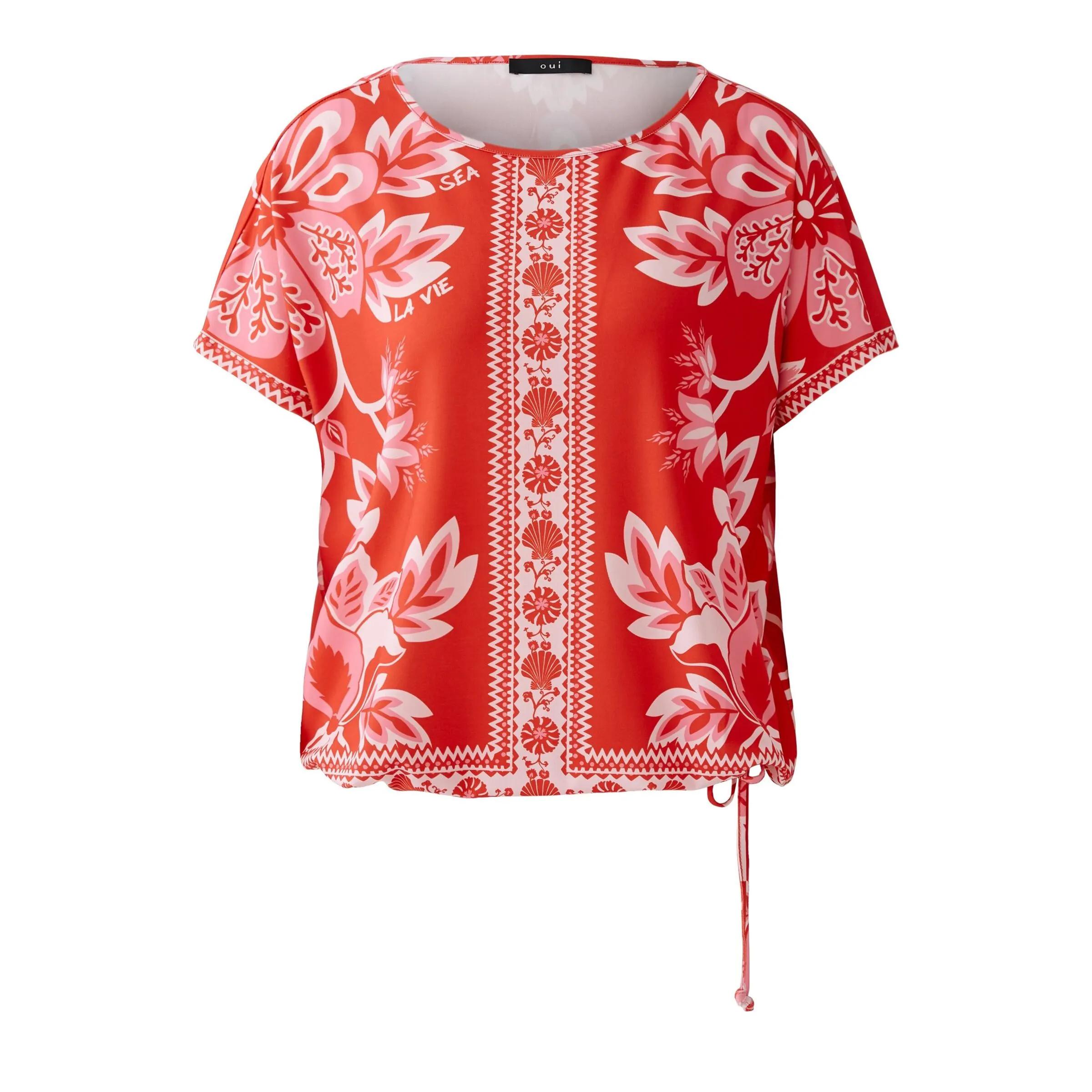 Thumbnail - Oui - Shirt - Größe 42 DAMEN - red