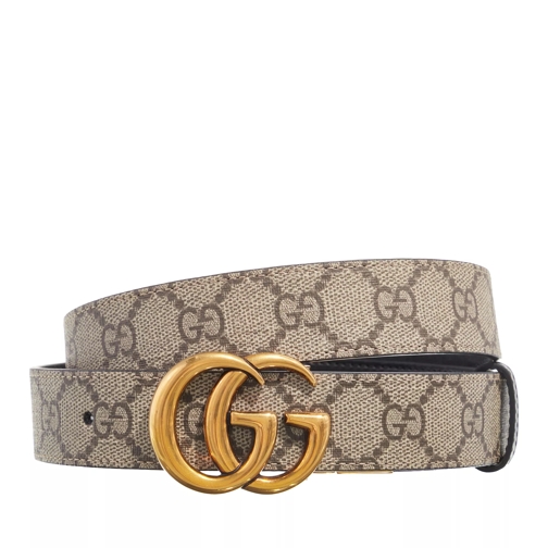 Gucci GG Marmont Reversible Thin Belt Beige Wendegürtel