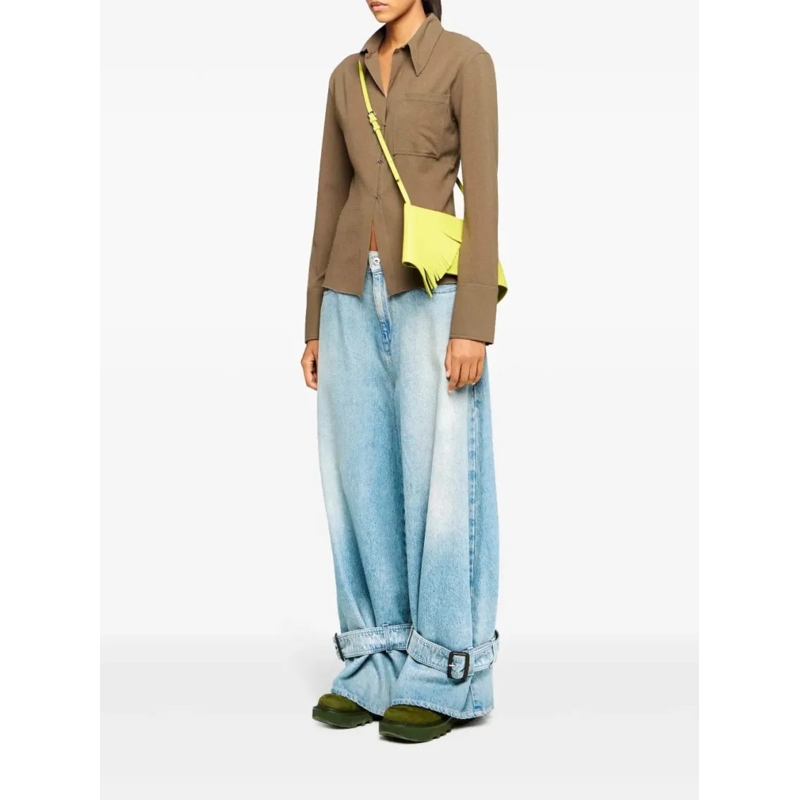 J.W.Anderson Jeans Blue Buckled Jeans Blue (Image 2)