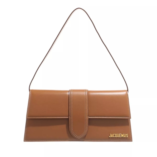 Jacquemus Le Bambino Long Flap Bag Leather Light Brown Schultertasche