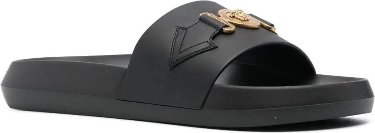 Versace Slipper & Pantoletten - Sandals Black - Gr. 42 (EU) - in Schwarz - für Damen