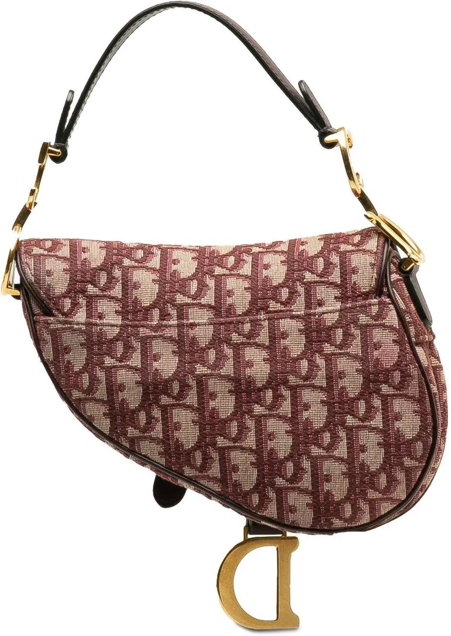 Thumbnail - Christian Dior Hobo Bags - 2018 Mini Oblique Canvas Saddle Bag - Gr. unisize - in Rot - für Damen