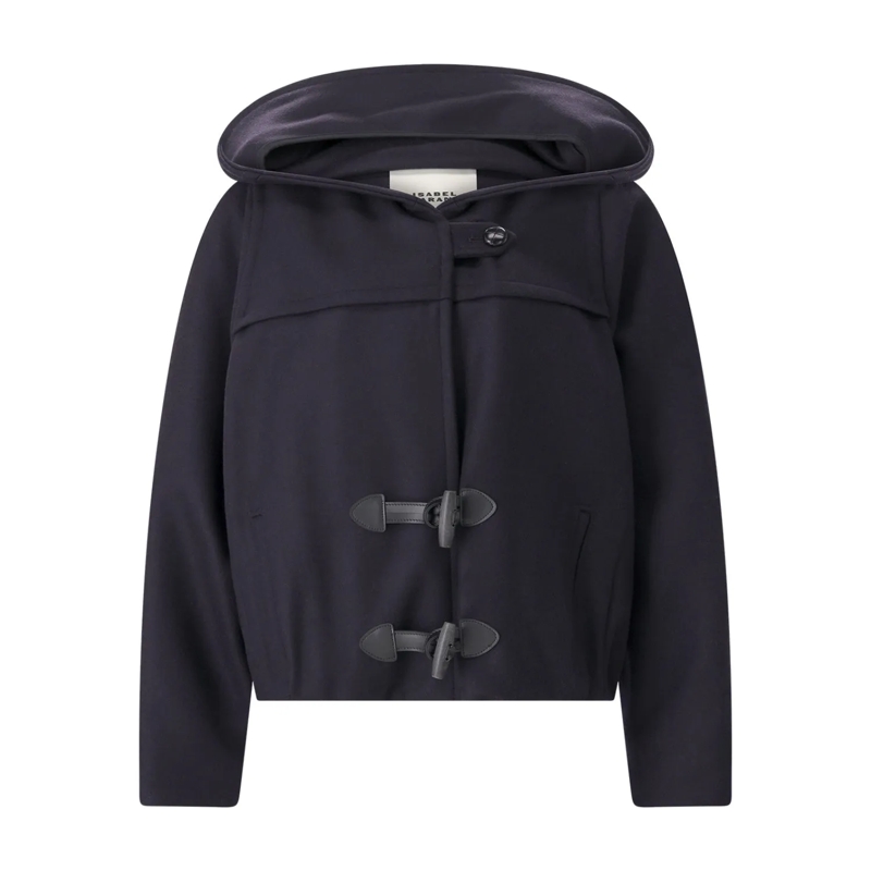 Isabel Marant Veste de transition Jacke Trixie aus Wolle & Kaschmir blau