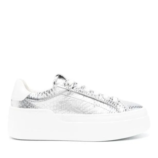 Salvatore Ferragamo Wedge Metallic Silver Sneakers Silver lage-top sneaker