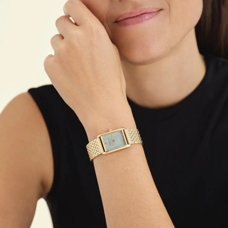 Rosefield Quarzuhr Damenuhr Heirloom Eckig mintgrün(Image 4)