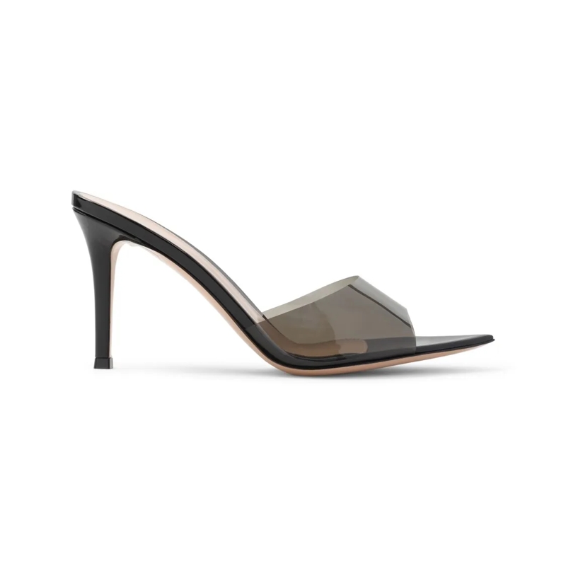 Gianvito Rossi Mules Elle 85 Pointed Toe Mules Black