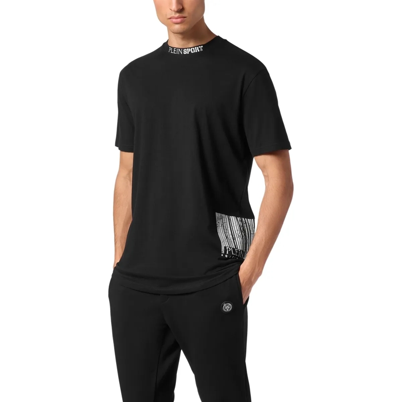 Plein Sport T-Shirt T-Shirt Barcode schwarz(Image 3)