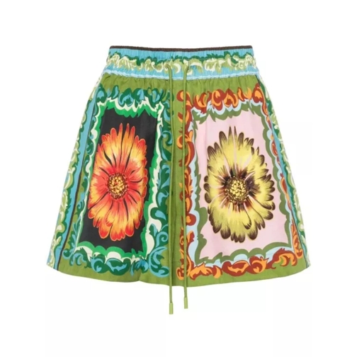 Alemais Disco Daisy Floral-Print Shorts Multicolor 