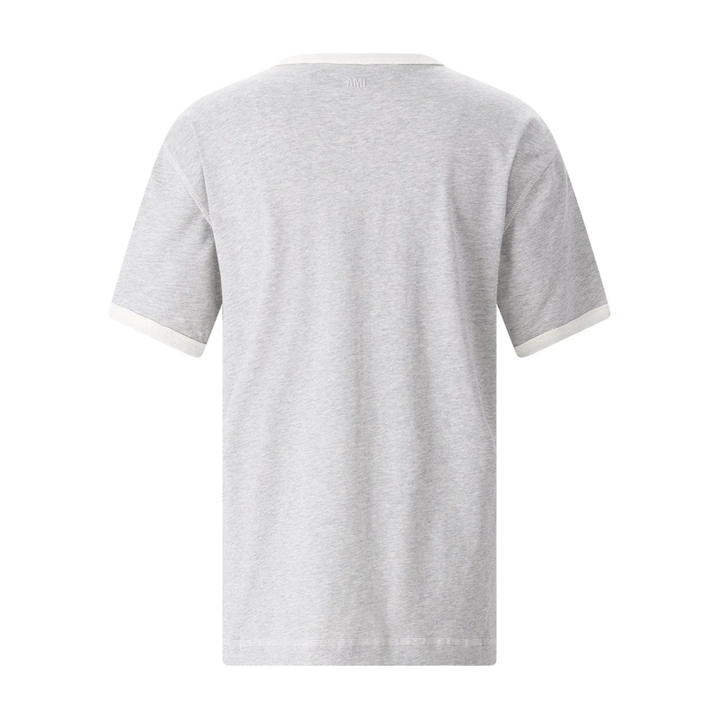 AMI Paris T-Shirt T-Shirt mit Logo grau(Image 3)