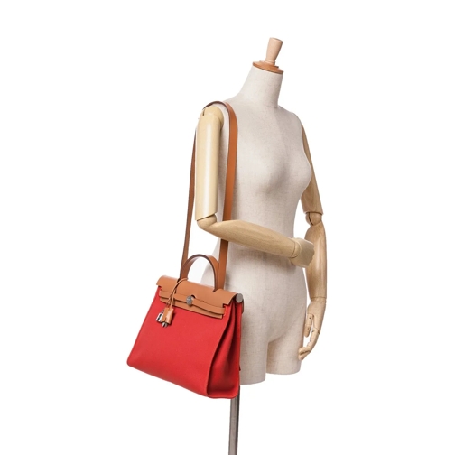 Hermès Sac à bandoulière 2016 Toile Herbag Zip 31 rot (Image 11)