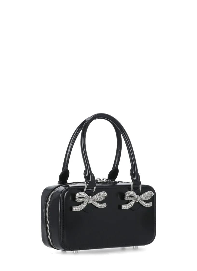 Self-portrait Crossbody bags Leather Mini Hand Bag in zwart