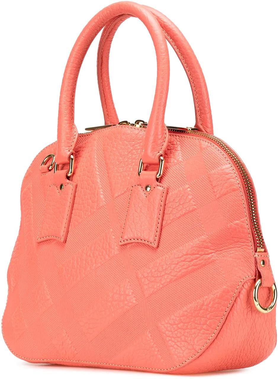 Thumbnail - Burberry Hobo Bags - 2000-2017 Small Heritage Grain Check Embossed Orch - Gr. unisize - in Rosa - für Damen