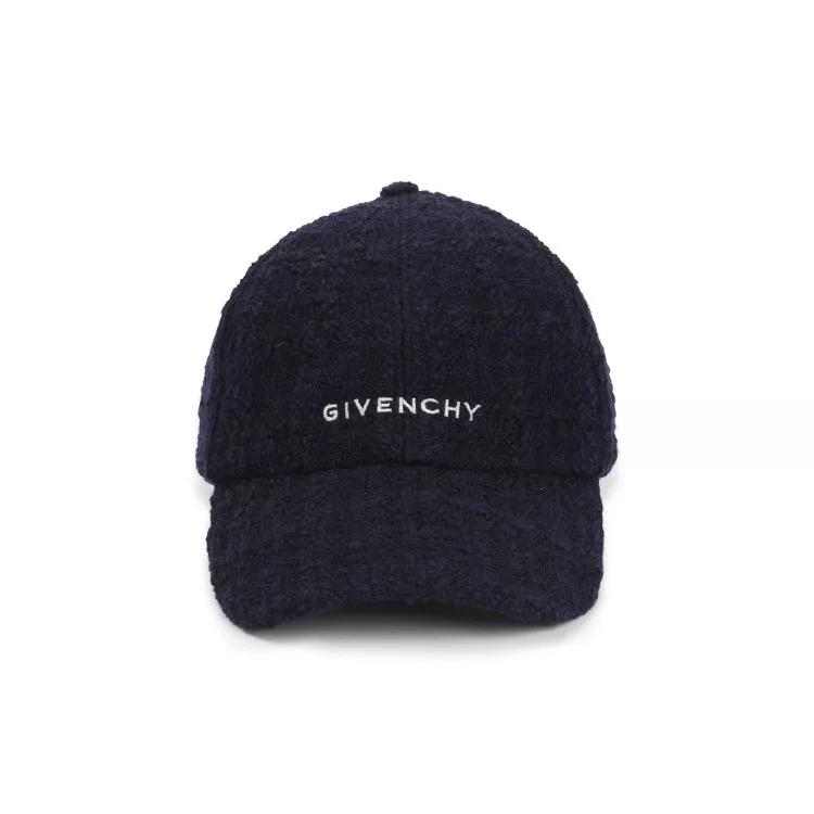 Givenchy Mützen - Dark Blue Embroidered Cap In Tweed - Gr. ONE SIZE - in Beige - für Damen