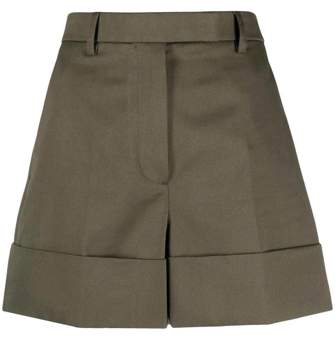 Thom Browne - Tailored Green Shorts With Cuffed Hem - Größe 40 - grün