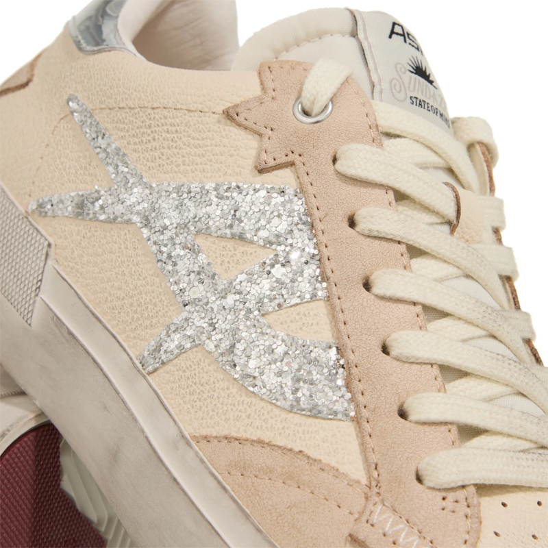 Ash Low-Top-Sneaker Moonlight01 Cuoio/Talc/Silver(Image 5)