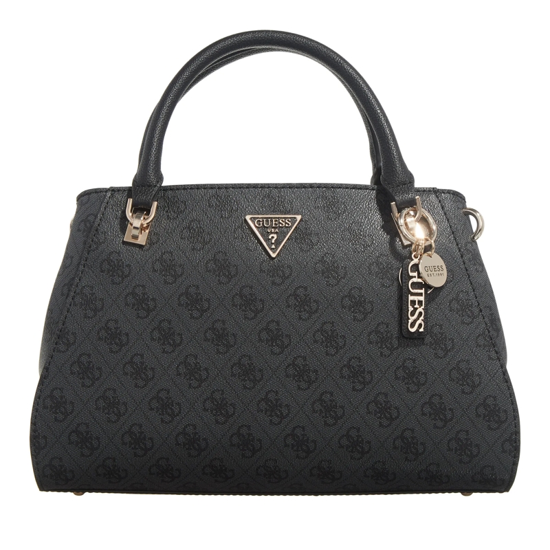 Guess Tote Noelle Luxury Satchel Coal Logo