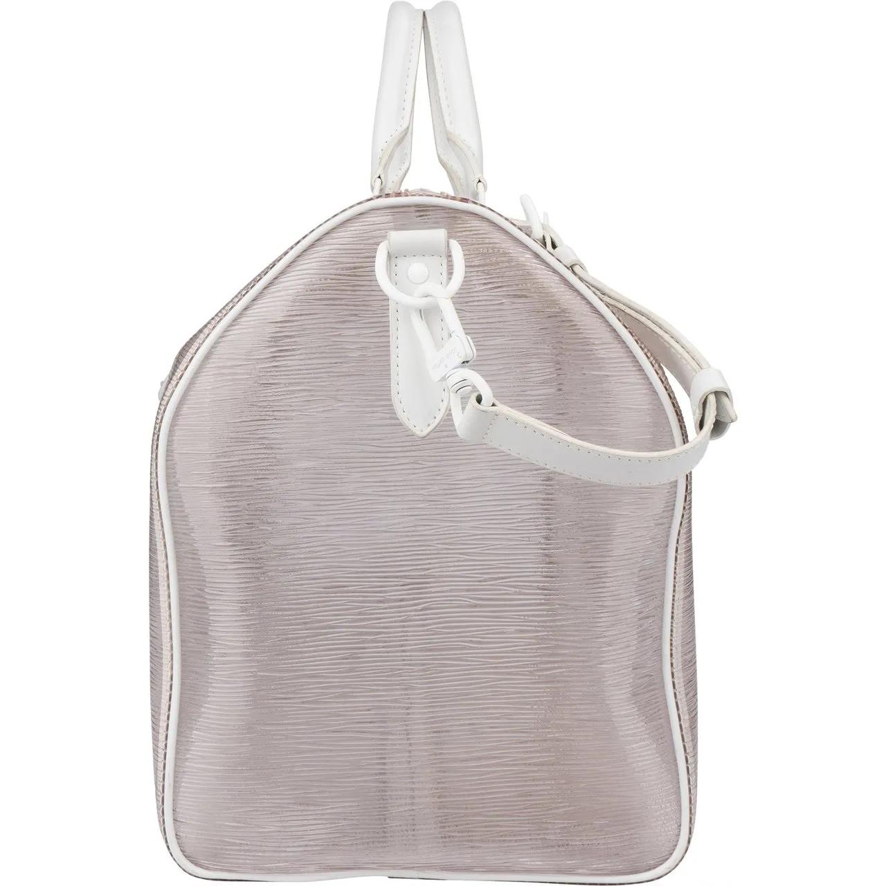 Thumbnail - Louis Vuitton Crossbody Bags - Louis Vuitton Transparent Wavy Epi Keepall 50 Band - Gr. unisize - in Weiß - für Damen