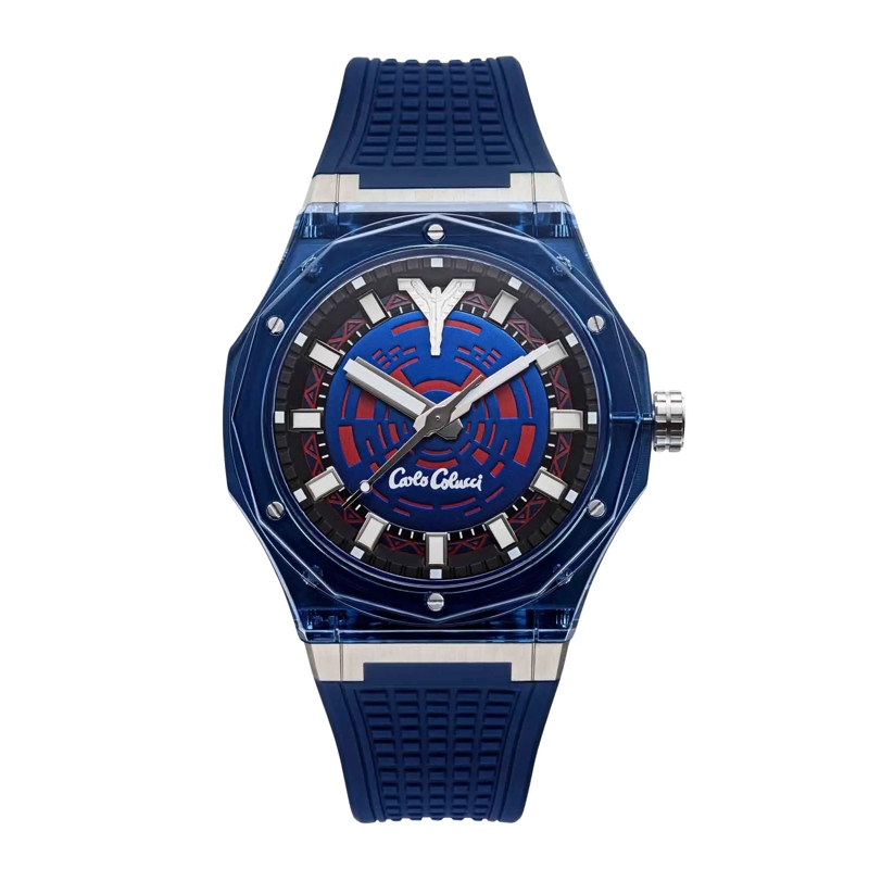 Carlo Colucci Automatikuhr Quarzuhr CC501-1 blau