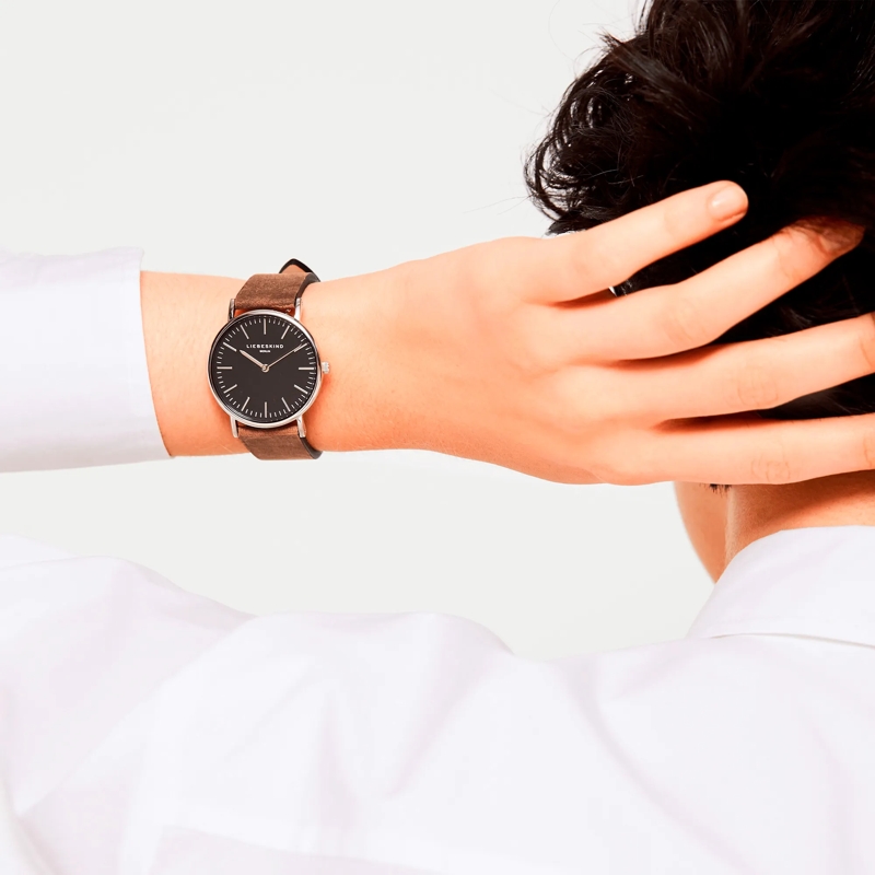 Liebeskind Berlin Quarzuhr Echtleder The Vintage Must-Have silber(Image 2)