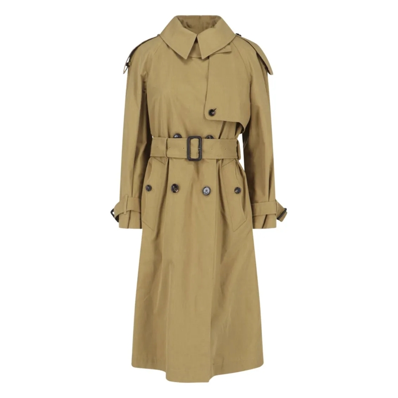 Burberry Trenchcoat Structured Brown Jacket With Tailored Fit And Mini Brown