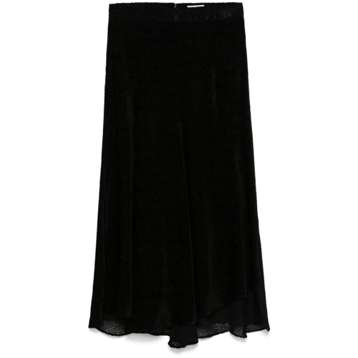 Isabel Marant Midi Rokken Hortensia Midi Skirt Black