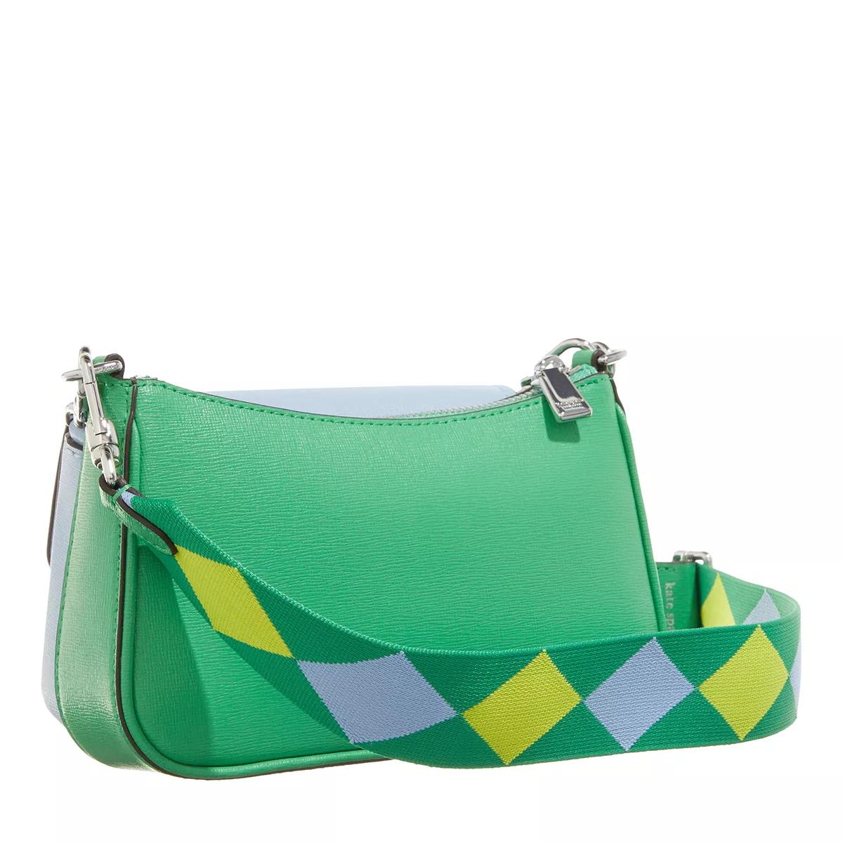 Kate spade new york Crossbody bags Double Up Colorblocked Saffiano Leather in groen