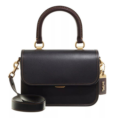 Coach Colorblock Details Rogue Top Handle With Leather C Black Multi Borsa a tracolla
