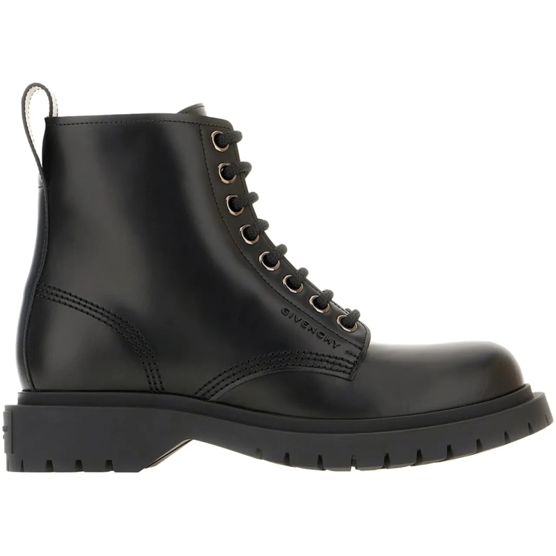 Givenchy Bottes Black leather ankle boots schwarz