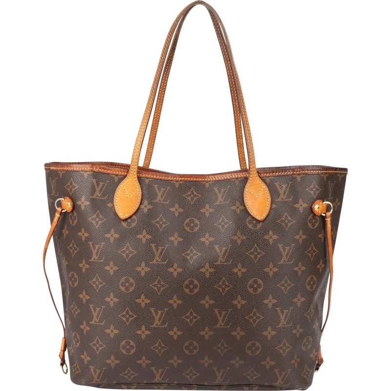 Louis Vuitton Tote Louis Vuitton Canvas Monogram Neverfull MM Shopper braun