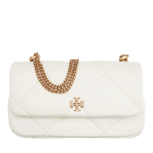 Tory Burch Crossbody Bag Kira Diamond Quilt Mini Flap Bag Warm White