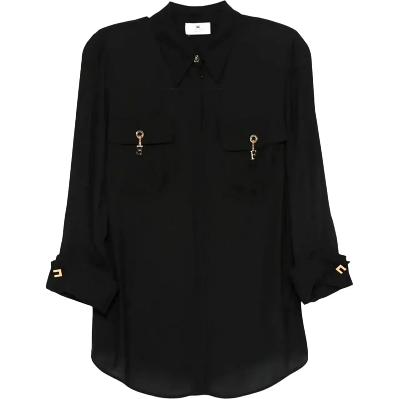 Elisabetta Franchi Bluse Shirts Black schwarz