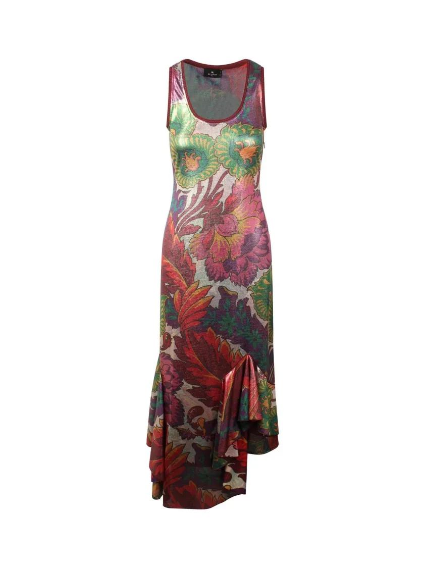 Thumbnail - Etro - Laminated Jersey Dress - Größe 44 - bunt