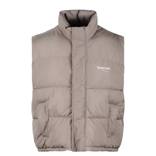 Balenciaga Puffer Cocoon Political Campaign Gilet Grey 